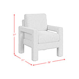Zoey Chair in Balina Light Grey - Tampa Furniture Outlet