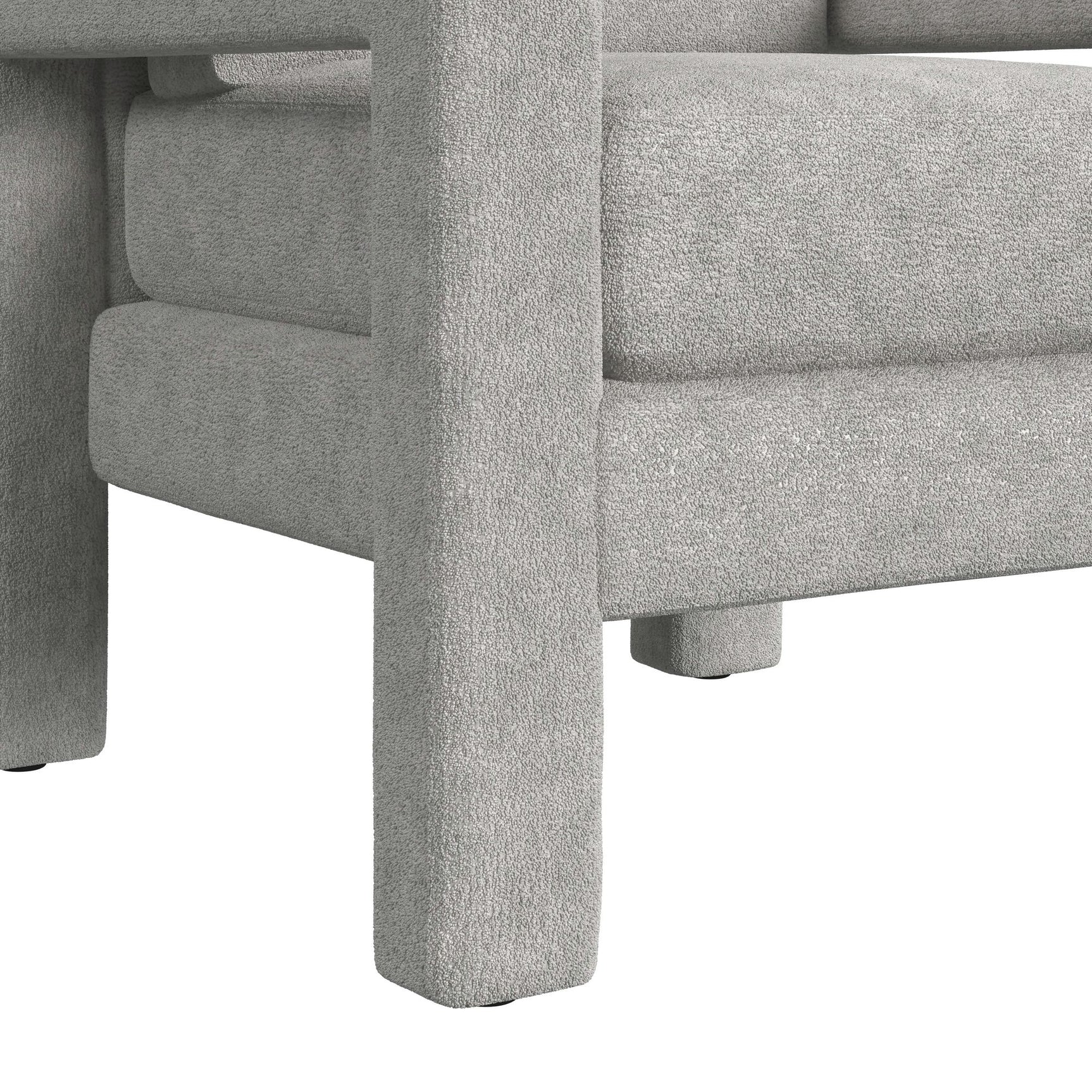 Zoey Chair in Balina Light Grey - Tampa Furniture Outlet