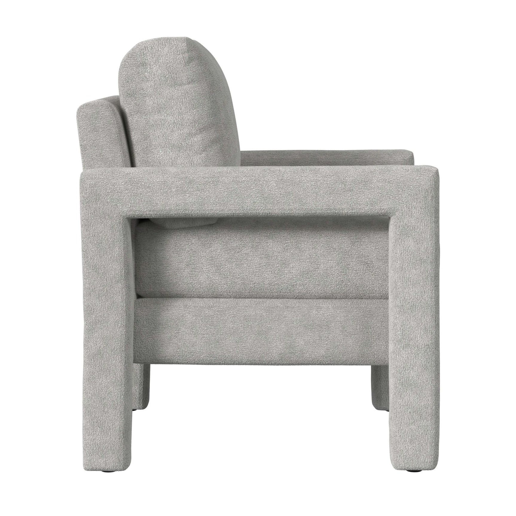 Zoey Chair in Balina Light Grey - Tampa Furniture Outlet