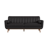 Horizon - Sofa With Wood Front And 2 Pillows - Tampa Furniture Outlet