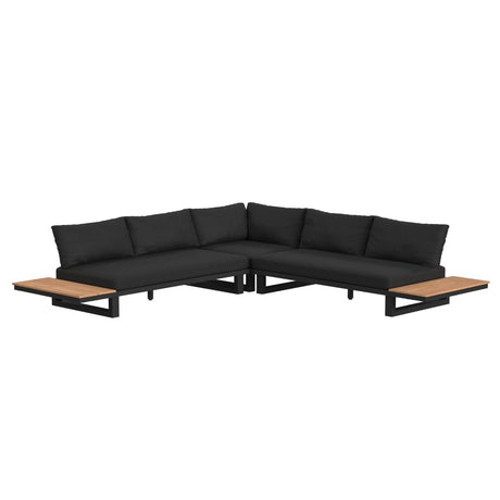 Cabana - Three Piece Outdoor Living Set - Black - Tampa Furniture Outlet