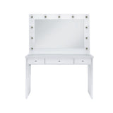 Ariana - Complete Vanity With Lightbulbs - Glossy White - Tampa Furniture Outlet
