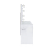 Ariana - Complete Vanity With Lightbulbs - Glossy White - Tampa Furniture Outlet