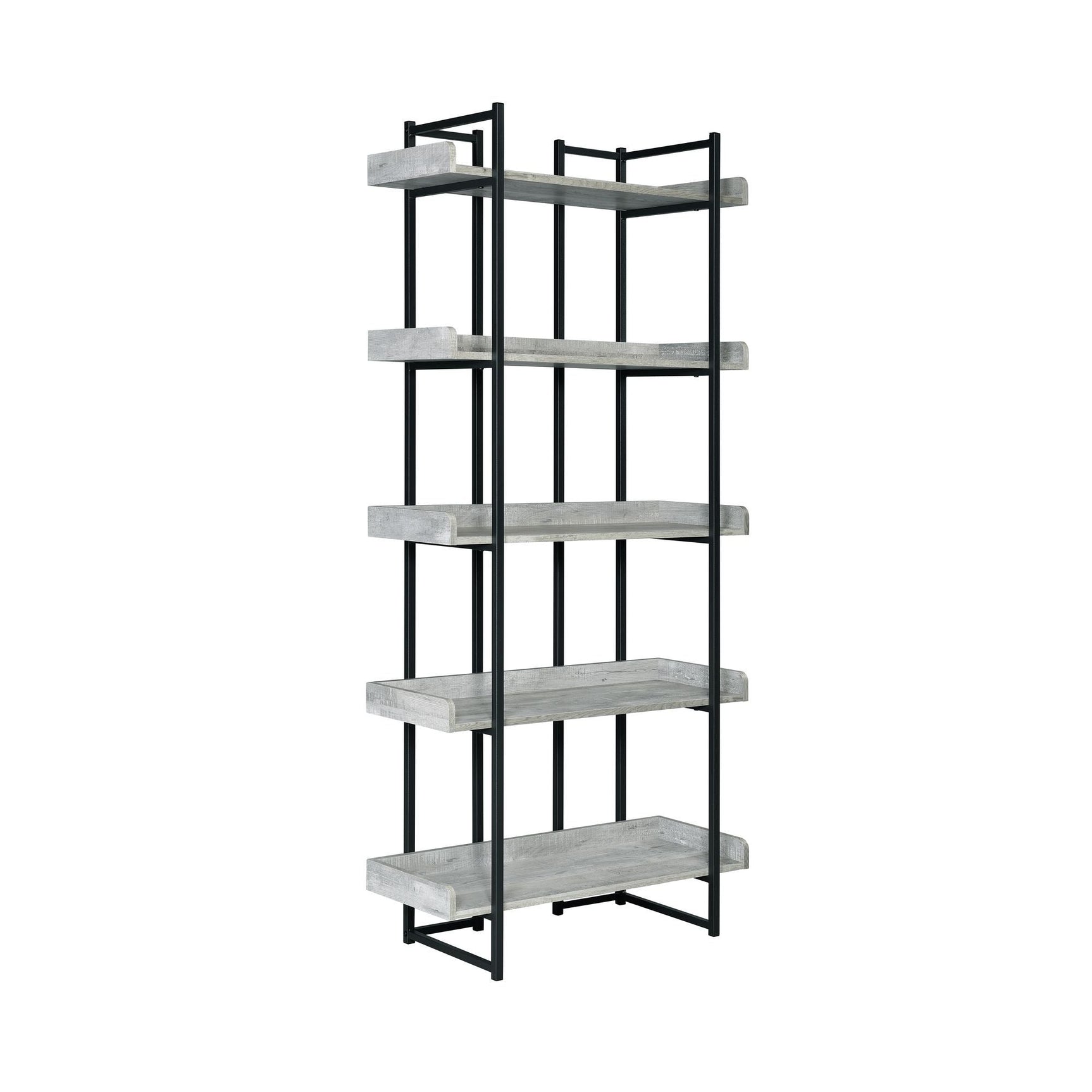 Preston - Bookshelf - Gray - Tampa Furniture Outlet