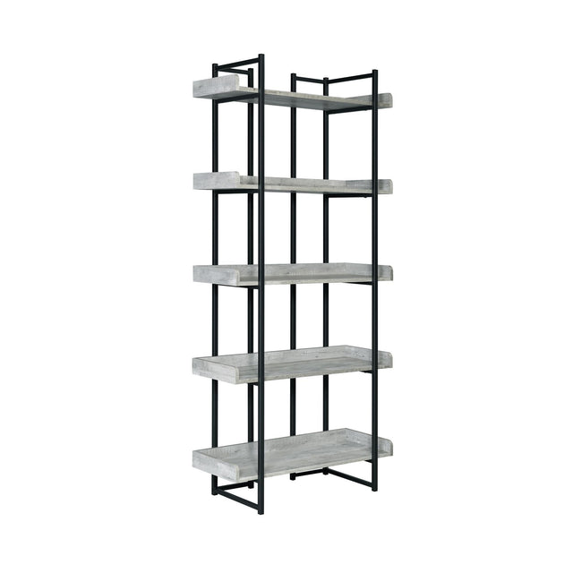 Preston - Bookshelf - Gray - Tampa Furniture Outlet