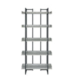 Preston - Bookshelf - Gray - Tampa Furniture Outlet