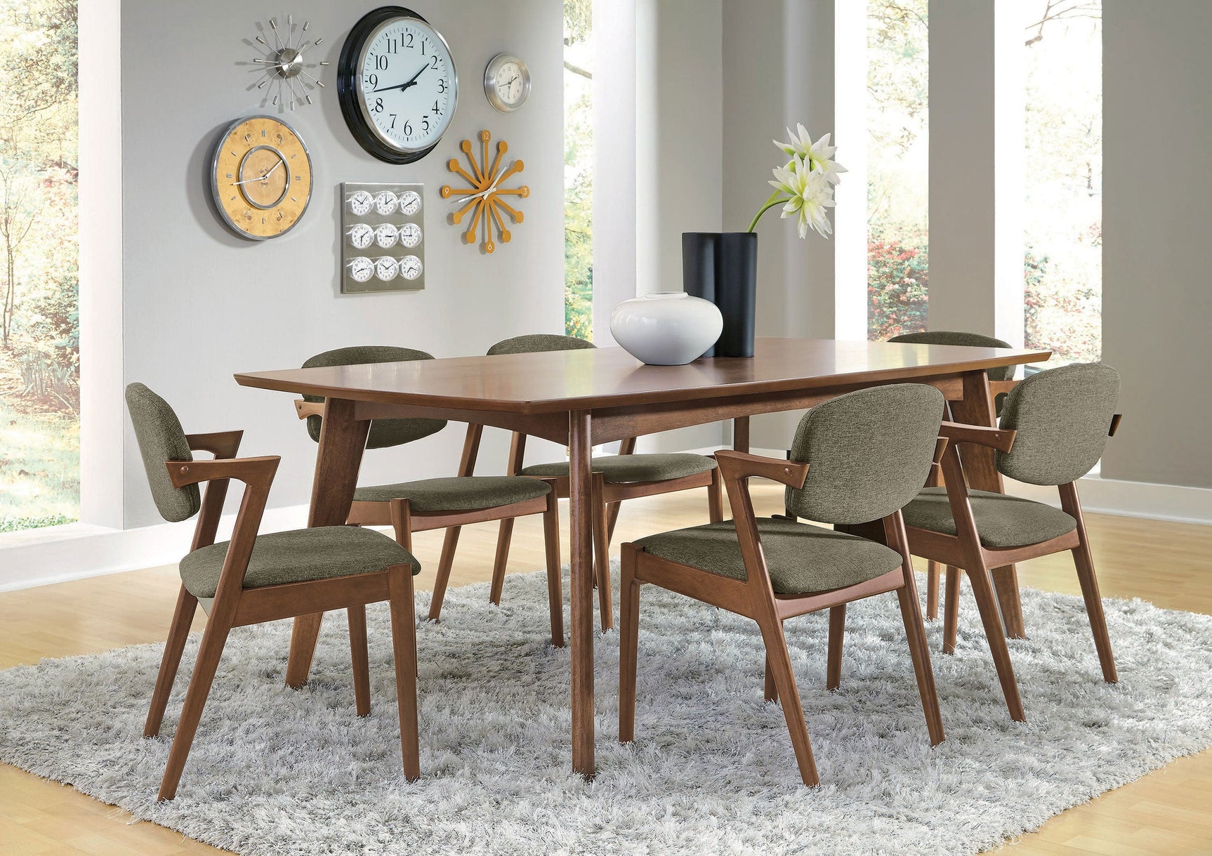 Malone Rectangular 78-inch Wood Dining Table Dark Walnut - Tampa Furniture Outlet