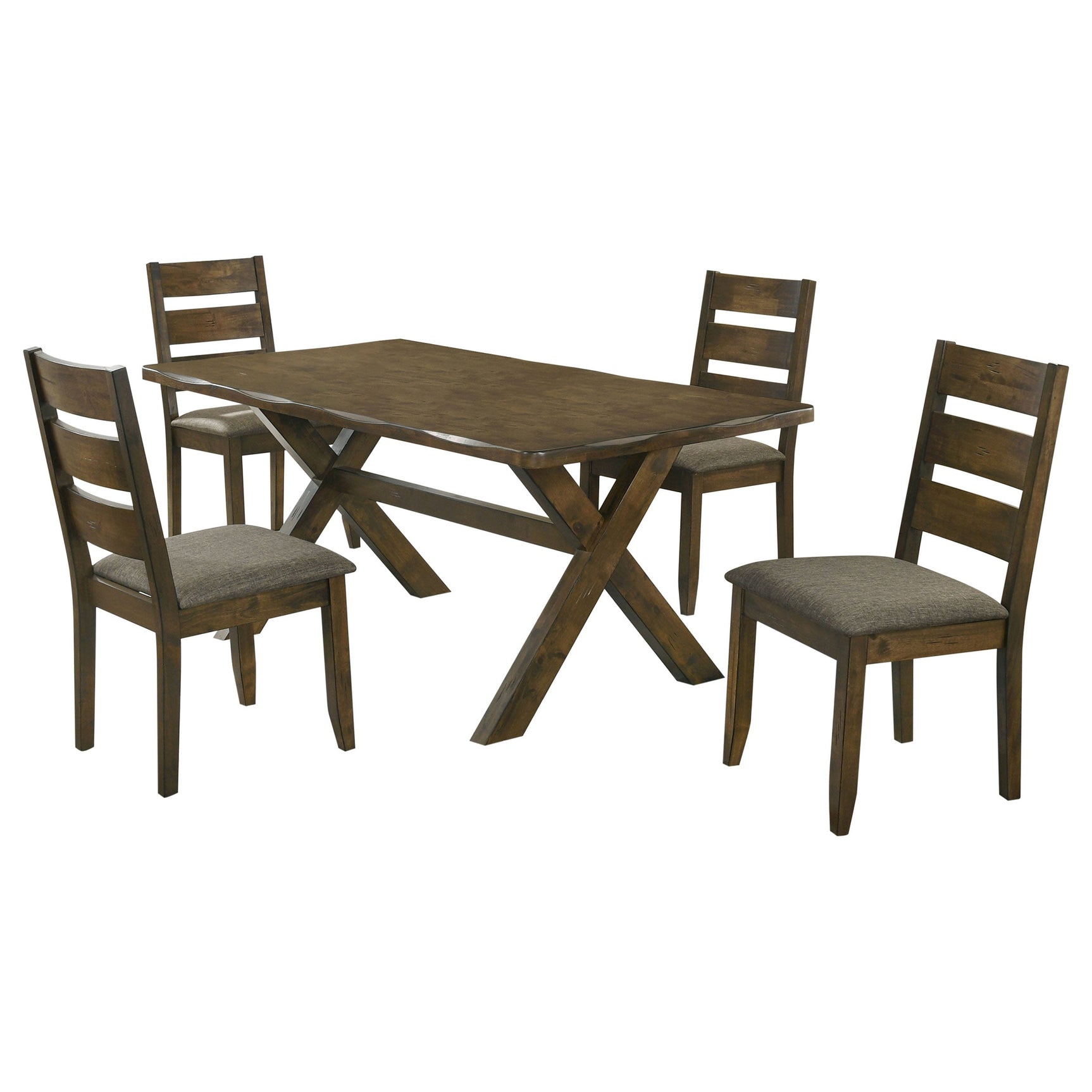 Alston 5-piece Rectangular Dining Table Set Knotty Nutmeg - Tampa Furniture Outlet