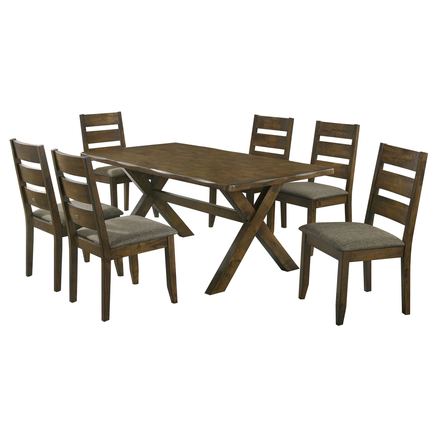Alston 7-piece Rectangular Dining Table Set Knotty Nutmeg - Tampa Furniture Outlet