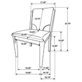 Crestmore 5-piece Rectangular Dining Table Set Walnut - Tampa Furniture Outlet