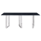 Desden 79-inch Rectangular Sintered Stone Dining Table Grey - Tampa Furniture Outlet
