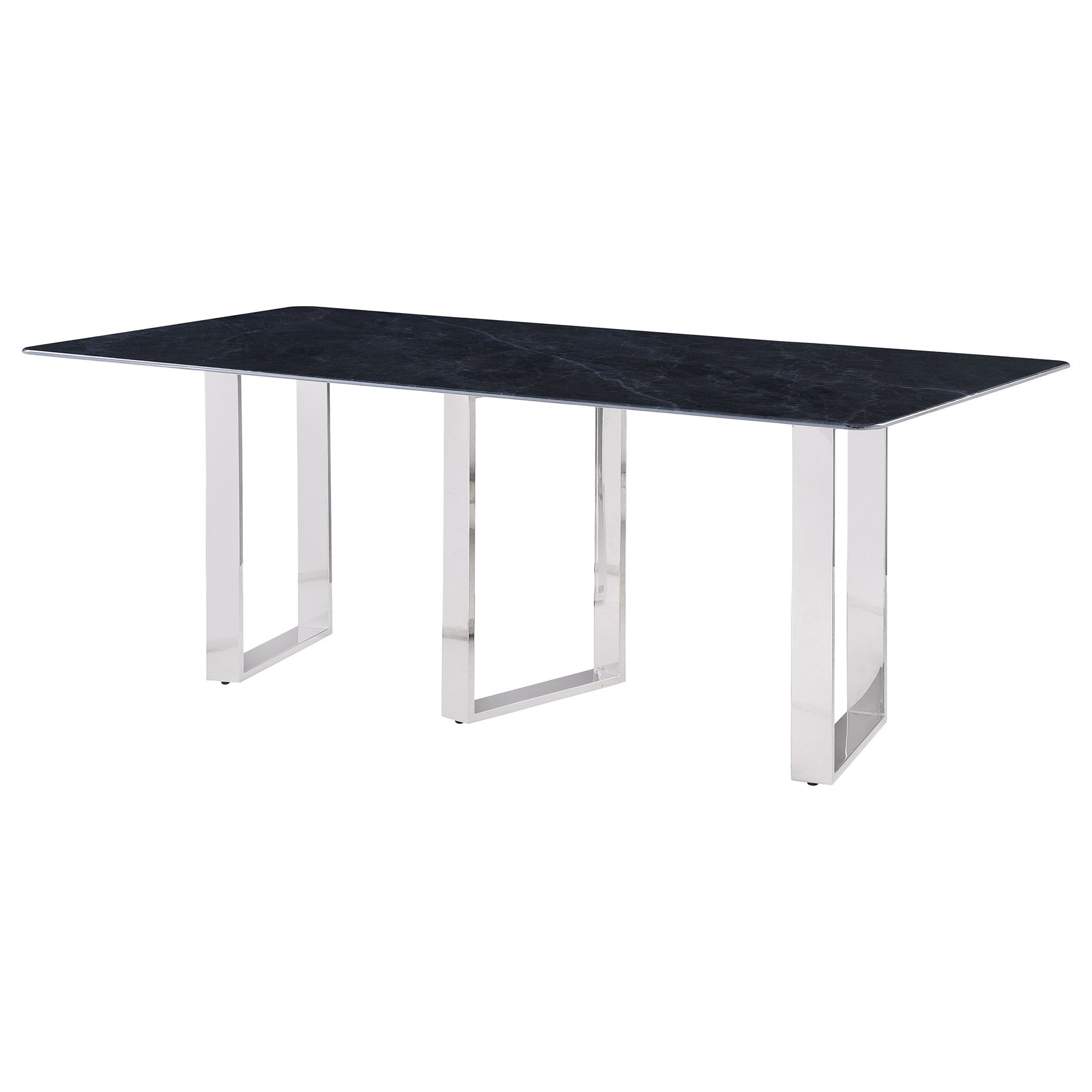 Desden 79-inch Rectangular Sintered Stone Dining Table Grey - Tampa Furniture Outlet