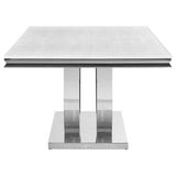 Kerwin Rectangular 71-inch Stone Top Dining Table White - Tampa Furniture Outlet