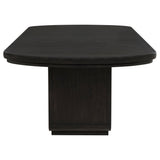 Leandro 9-piece Rectangular Dining Table Set Burnished Black - Tampa Furniture Outlet