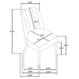 Leandro 9-piece Rectangular Dining Table Set Burnished Black - Tampa Furniture Outlet