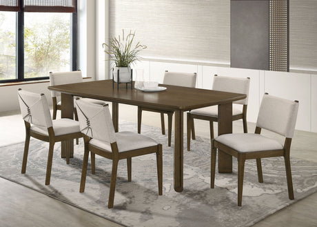 Ottowa 7-piece Rectangular Wood Dining Room Table Set Brown - Tampa Furniture Outlet