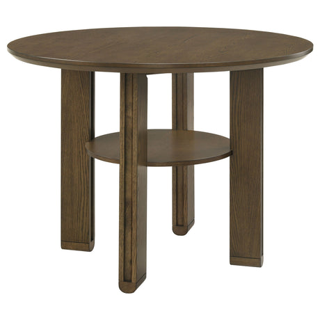 Ottowa 47-inch Round Counter Height Dining Table Brown - Tampa Furniture Outlet