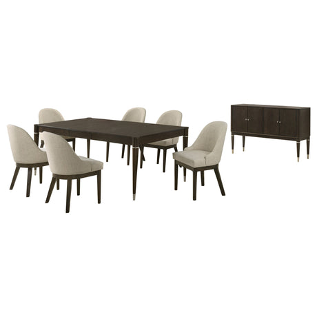 Reseda 8-piece Dining Set With Sideboard Ash Brown - Tampa Furniture Outlet