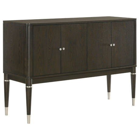 Reseda 4-door Dining Sideboard Server with Shelves Ash Brown - Tampa Furniture Outlet