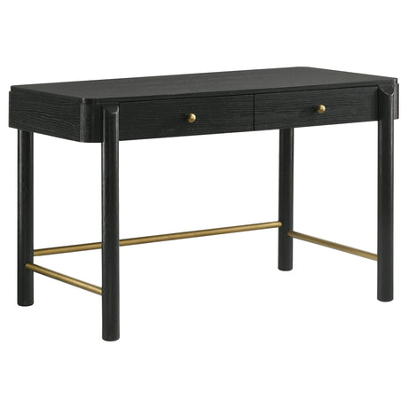 Arini 2-drawer Vanity Desk Makeup Table Black - Tampa Furniture Outlet