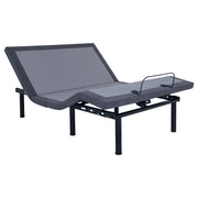 Negan Eastern King Adjustable Bed Base Grey and Black - Tampa Furniture Outlet