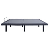 Negan Eastern King Adjustable Bed Base Grey and Black - Tampa Furniture Outlet