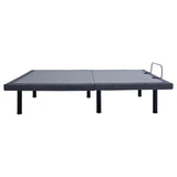 Negan Eastern King Adjustable Bed Base Grey and Black - Tampa Furniture Outlet
