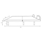 Negan Eastern King Adjustable Bed Base Grey and Black - Tampa Furniture Outlet