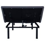 Negan Eastern King Adjustable Bed Base Grey and Black - Tampa Furniture Outlet