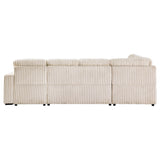 Devonshire Sleeper Sectional Sofa Storage Chaise Camel - Tampa Furniture Outlet