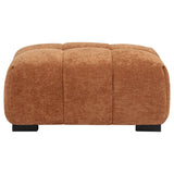 Octavia Upholstered Rectangular Ottoman Orange - Tampa Furniture Outlet