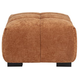 Octavia Upholstered Rectangular Ottoman Orange - Tampa Furniture Outlet