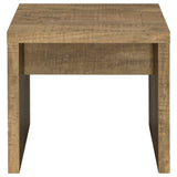 Lynette Square Engineered Wood End Table Mango - Tampa Furniture Outlet