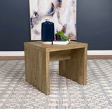 Lynette Square Engineered Wood End Table Mango - Tampa Furniture Outlet