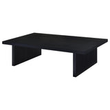 Max Rectangular Engineered Laminate Coffee Table Black - Tampa Furniture Outlet