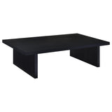 Max Rectangular Engineered Laminate Coffee Table Black - Tampa Furniture Outlet