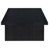 Max Rectangular Engineered Laminate Coffee Table Black - Tampa Furniture Outlet