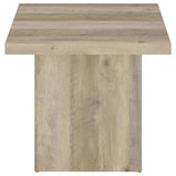 Devar 3-piece Square Coffee End Table Set Distressed Pine - Tampa Furniture Outlet