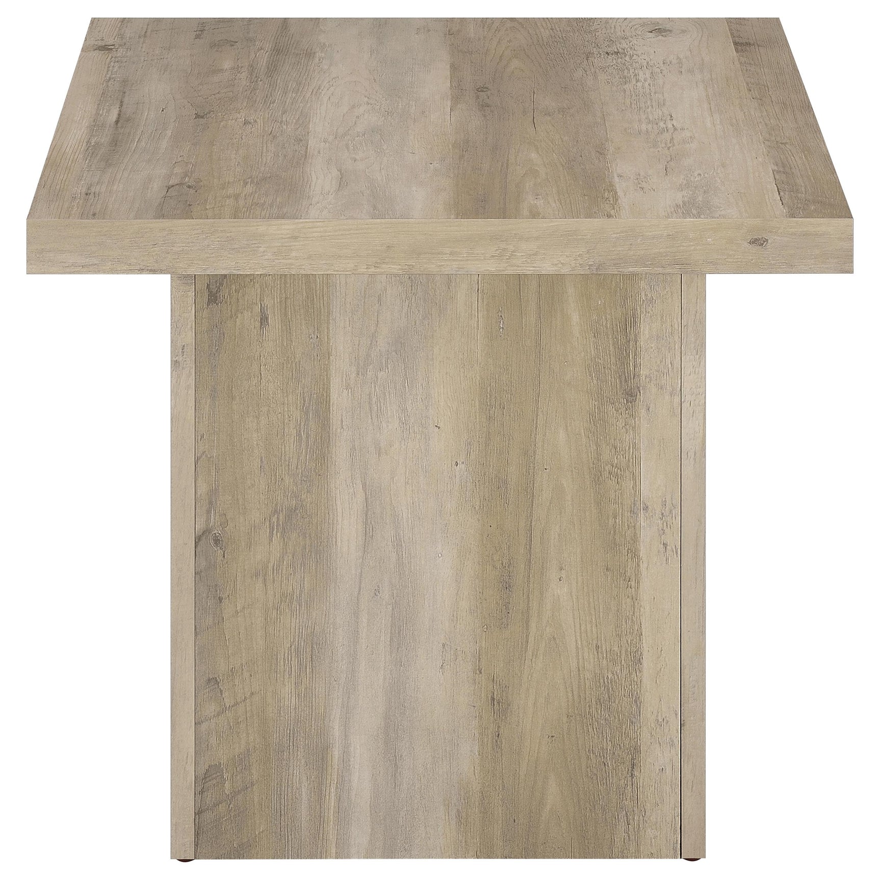 Devar 3-piece Square Coffee End Table Set Distressed Pine - Tampa Furniture Outlet