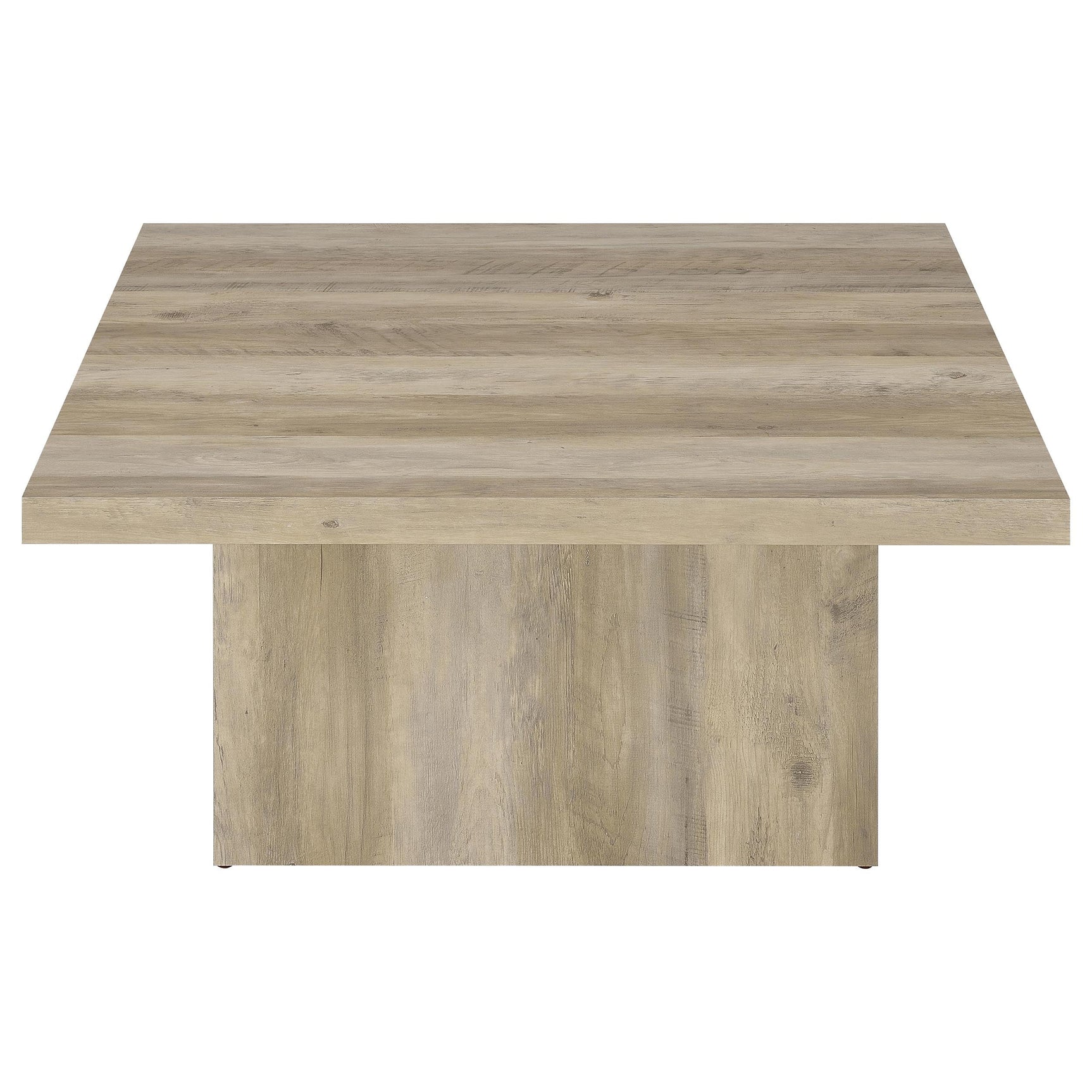 Devar 3-piece Square Coffee End Table Set Distressed Pine - Tampa Furniture Outlet