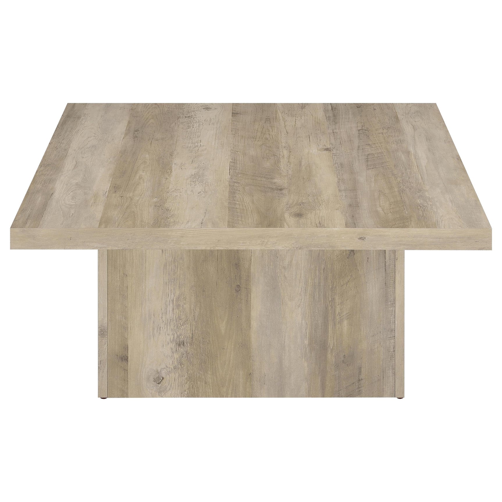 Devar 3-piece Square Coffee End Table Set Distressed Pine - Tampa Furniture Outlet