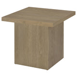 Devar Square Engineered Wood Side End Table Latte - Tampa Furniture Outlet