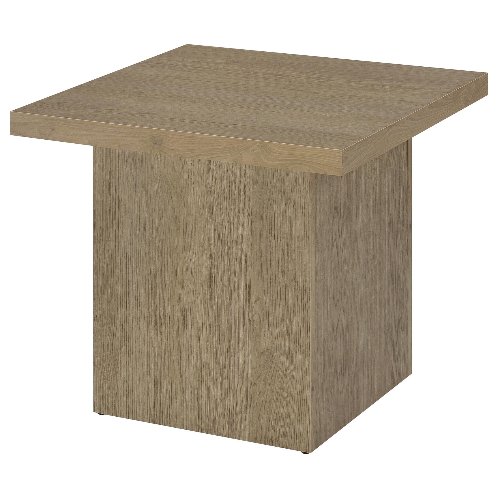 Devar Square Engineered Wood Side End Table Latte - Tampa Furniture Outlet