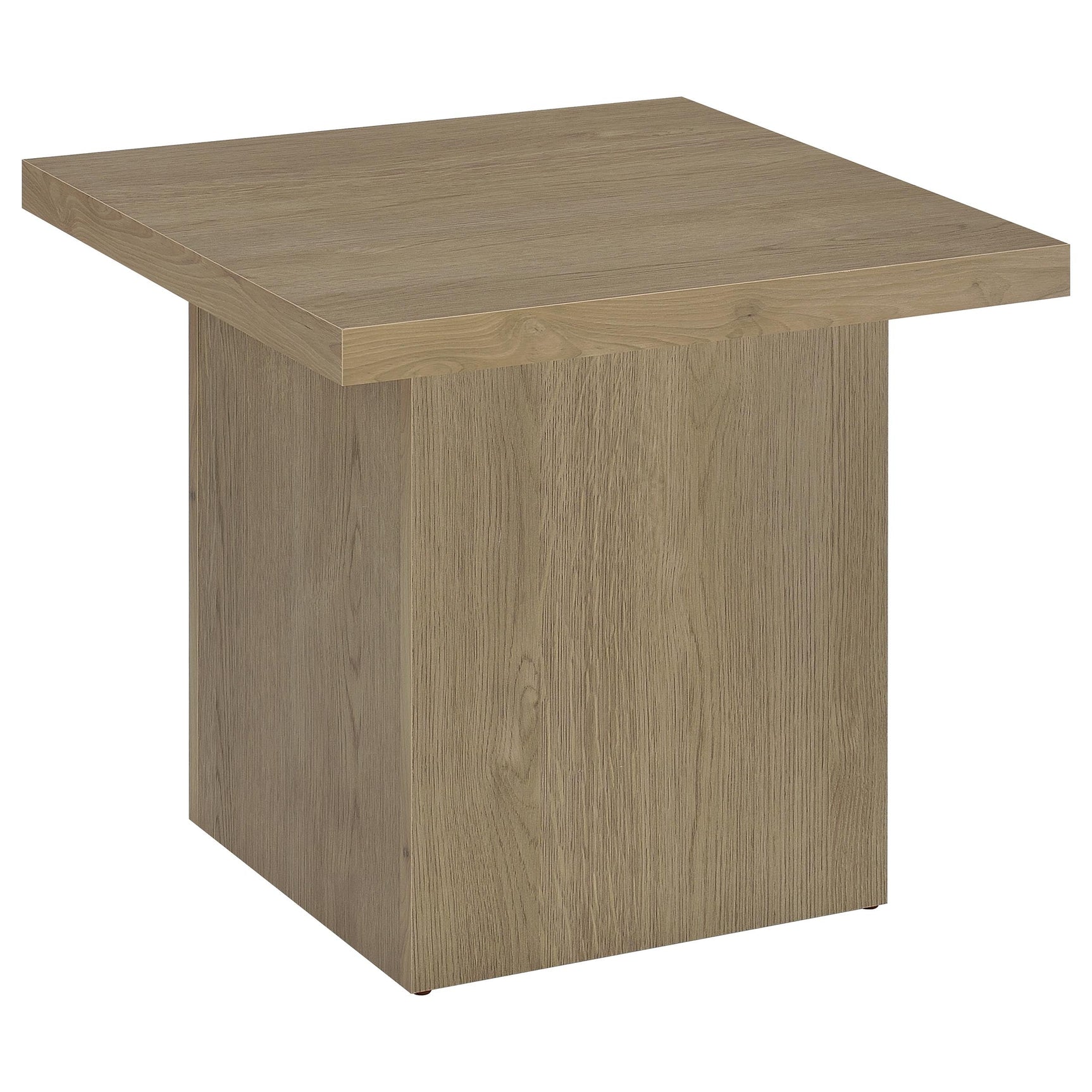 Devar Square Engineered Wood Side End Table Latte - Tampa Furniture Outlet