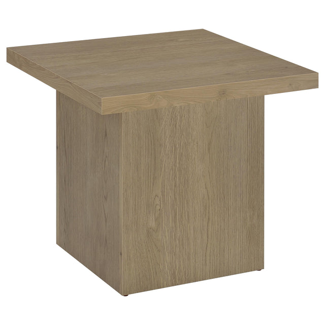 Devar Square Engineered Wood Side End Table Latte - Tampa Furniture Outlet