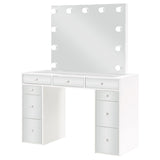 Regina Makeup Vanity Table Set with Lighting White - Tampa Furniture Outlet