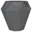 Jacinto Octagonal Solid Mango Wood Side Table Grey - Tampa Furniture Outlet