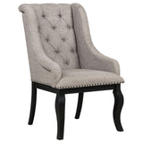 Phelps 7-piece Rectangular Dining Table Set Distressed Noir - Tampa Furniture Outlet