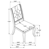 Phelps 7-piece Rectangular Dining Table Set Distressed Noir - Tampa Furniture Outlet