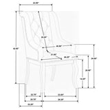 Phelps 7-piece Rectangular Dining Table Set Distressed Noir - Tampa Furniture Outlet